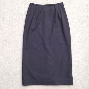 Banana Republic Wool Gray Pencil Skirt